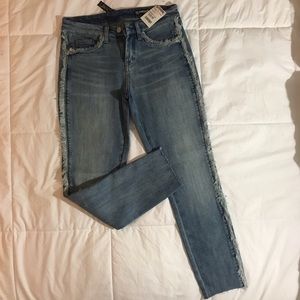 BlankNYC Mid-rise Raw Hem Jeans